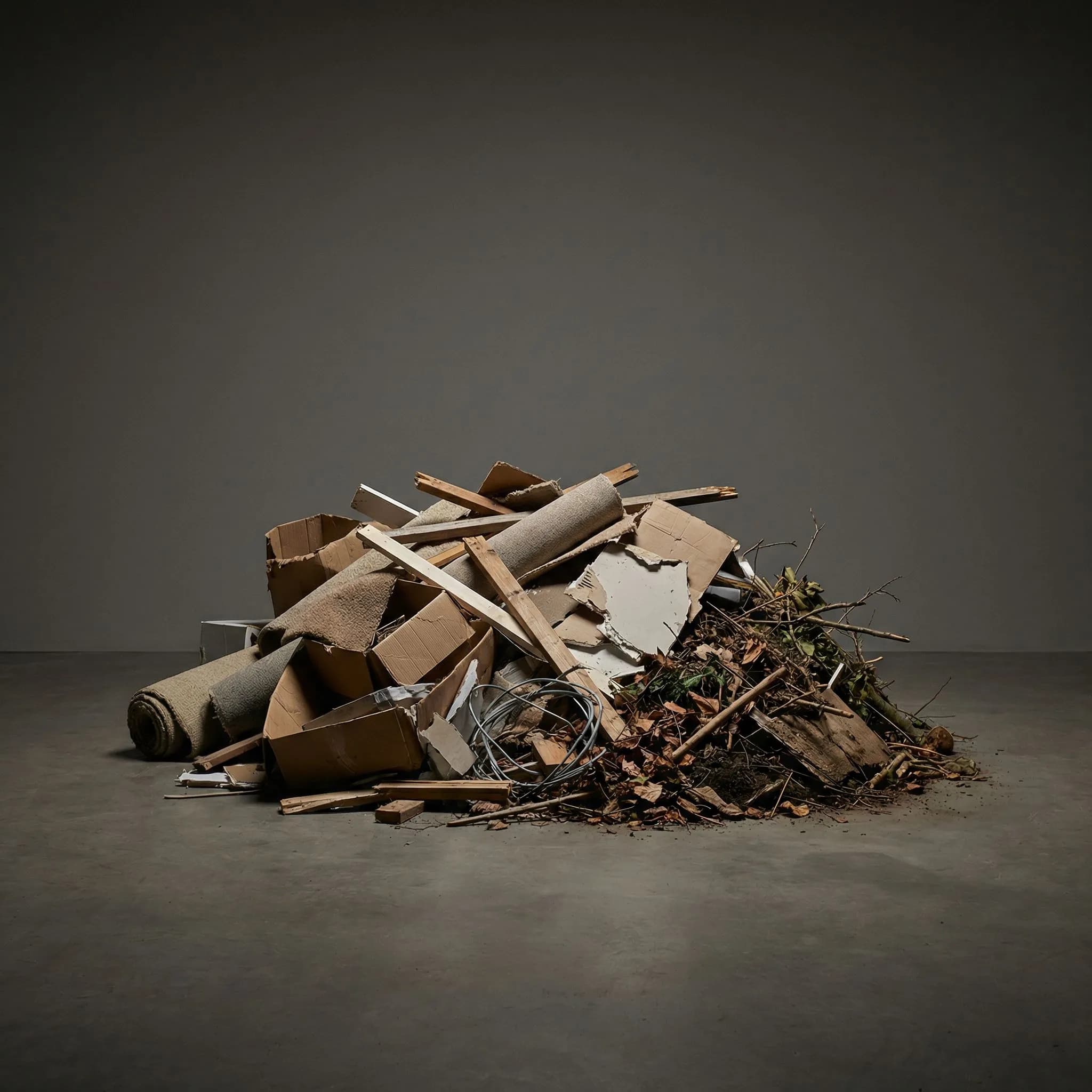 Approximate volume of waste that fits in a 4 yard skip — ~40 black bags